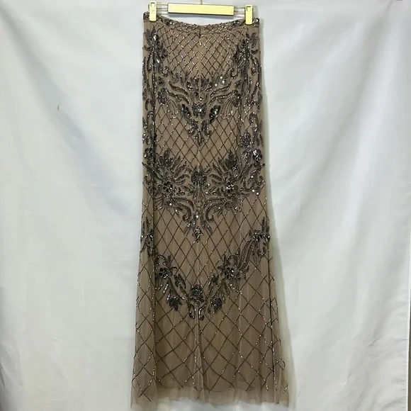Adrianna papell beaded long skirt - Picture 5 of 10